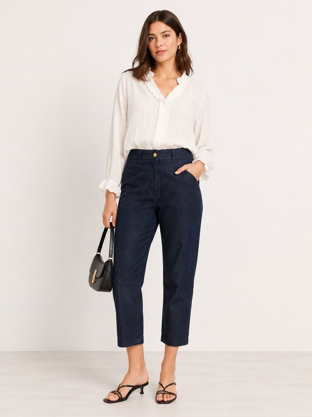Express Design Studio Denim Capri Pants